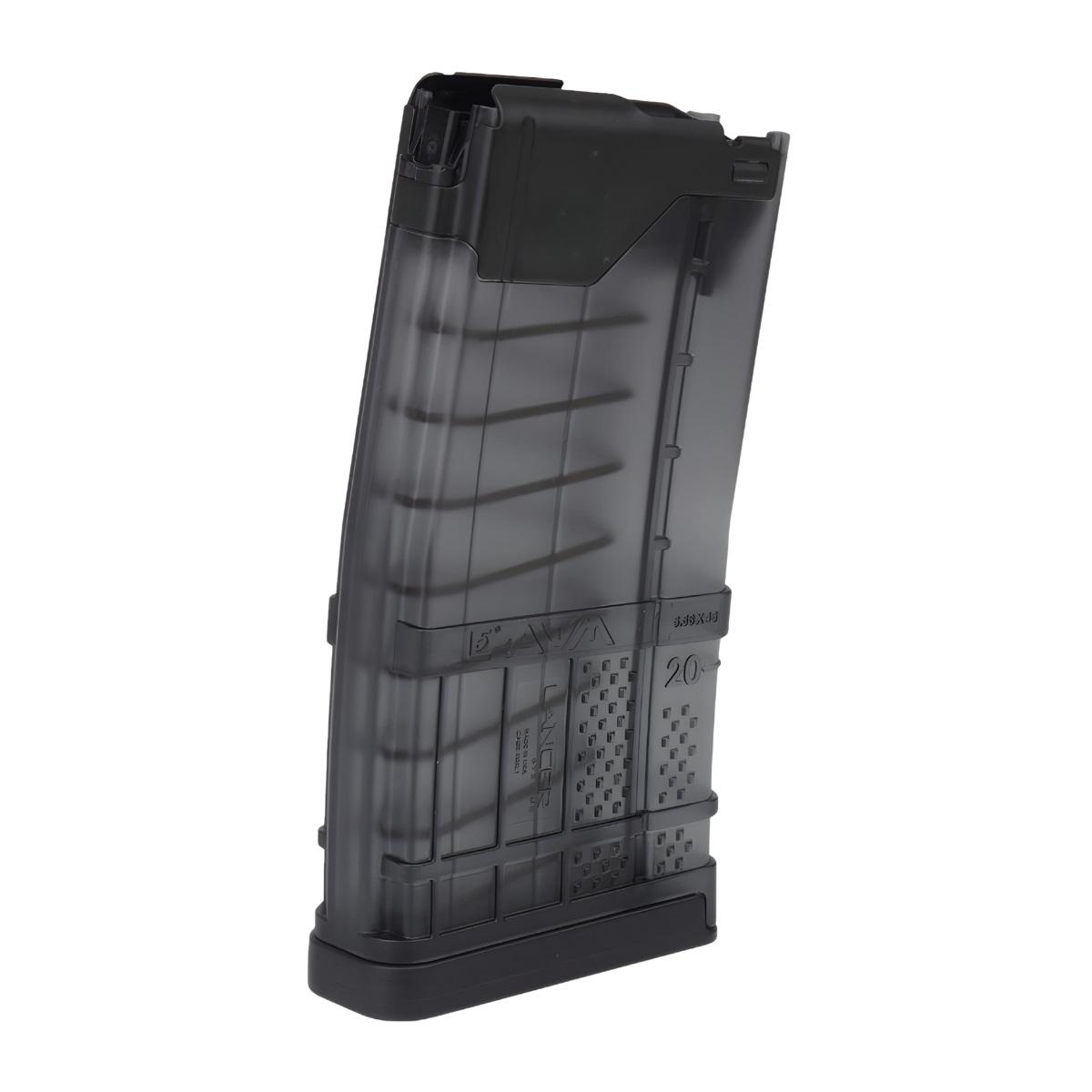 lancer systems magazynek 20 nab do platformy ar15 translucent smoke l5awm20