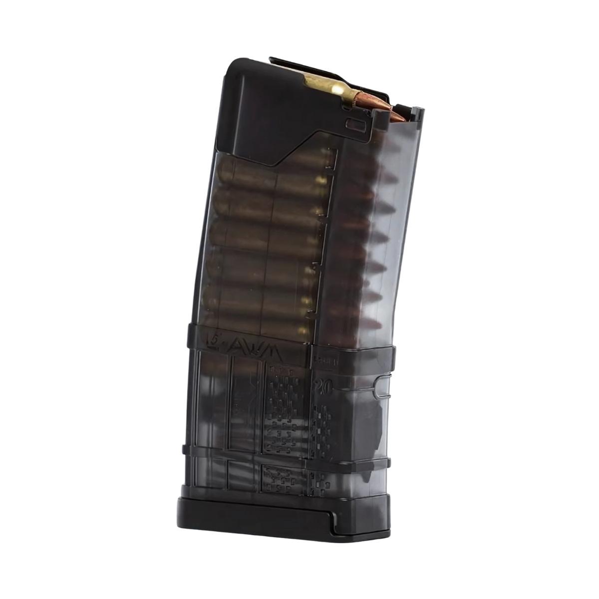 lancer systems magazynek 20 nab do platformy ar15 translucent smoke l5awm20