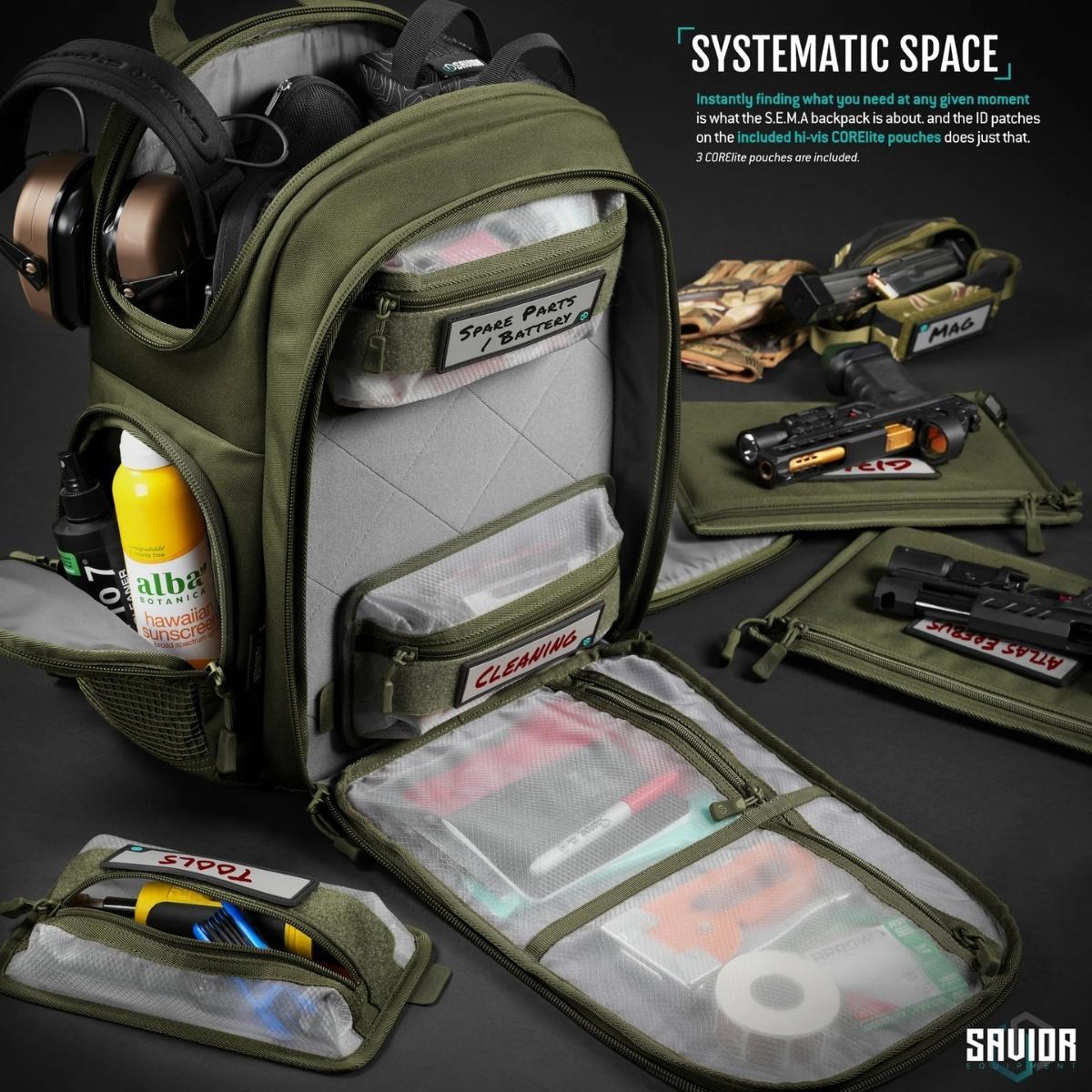 savior plecak compact s e m a pistol zielony bp cpsema ws og