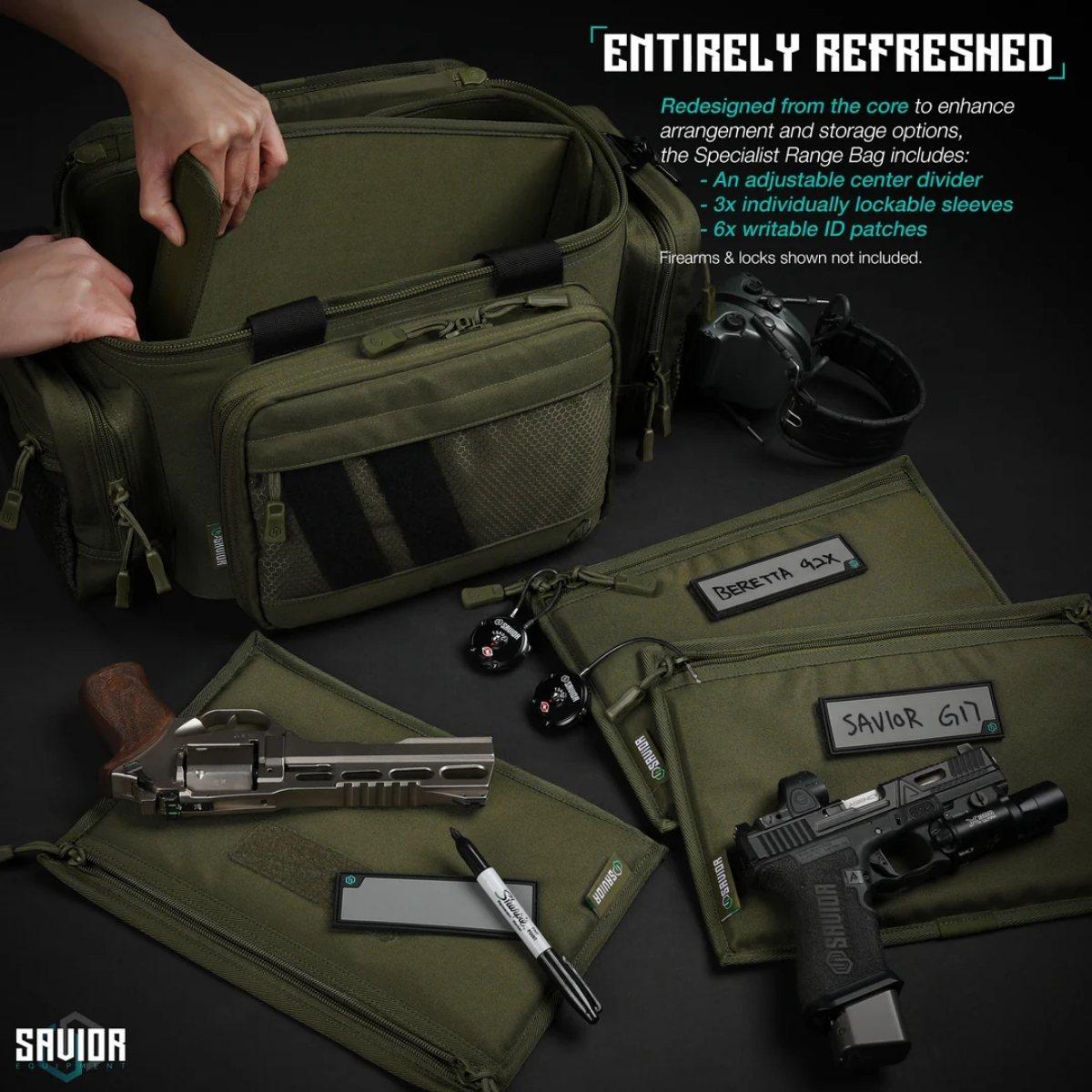 savior pistol range bag specialist zielony ra 3gun ws og