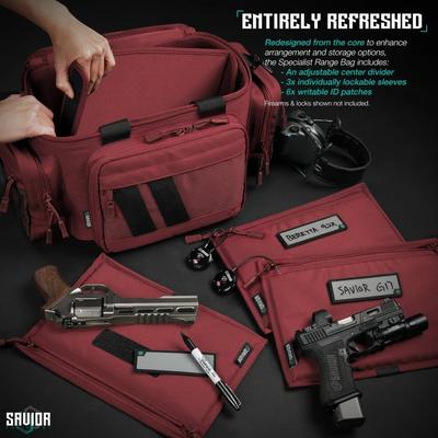 savior pistol range bag specialist czerwony ra 3gun ws rd