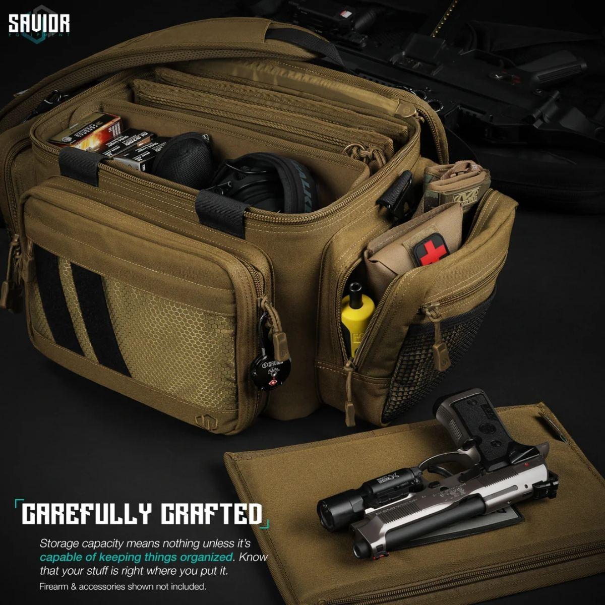 savior pistol range bag specialist tan ra 3gun ws tn