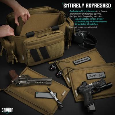 savior pistol range bag specialist tan ra 3gun ws tn