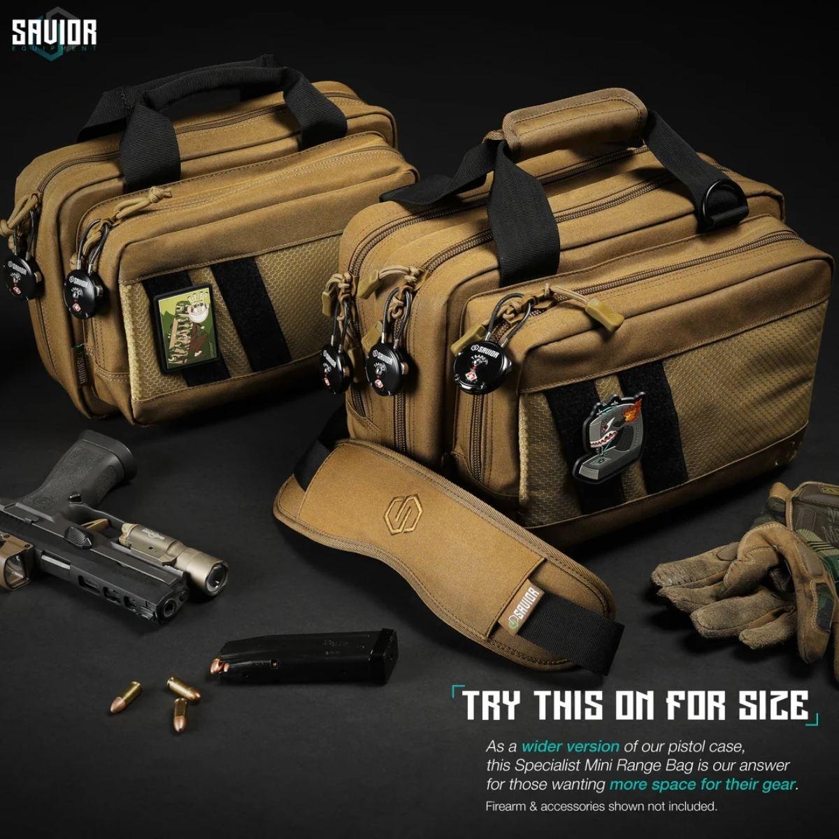 savior mini pistol range bag specialist tan ra dgspws mini tn