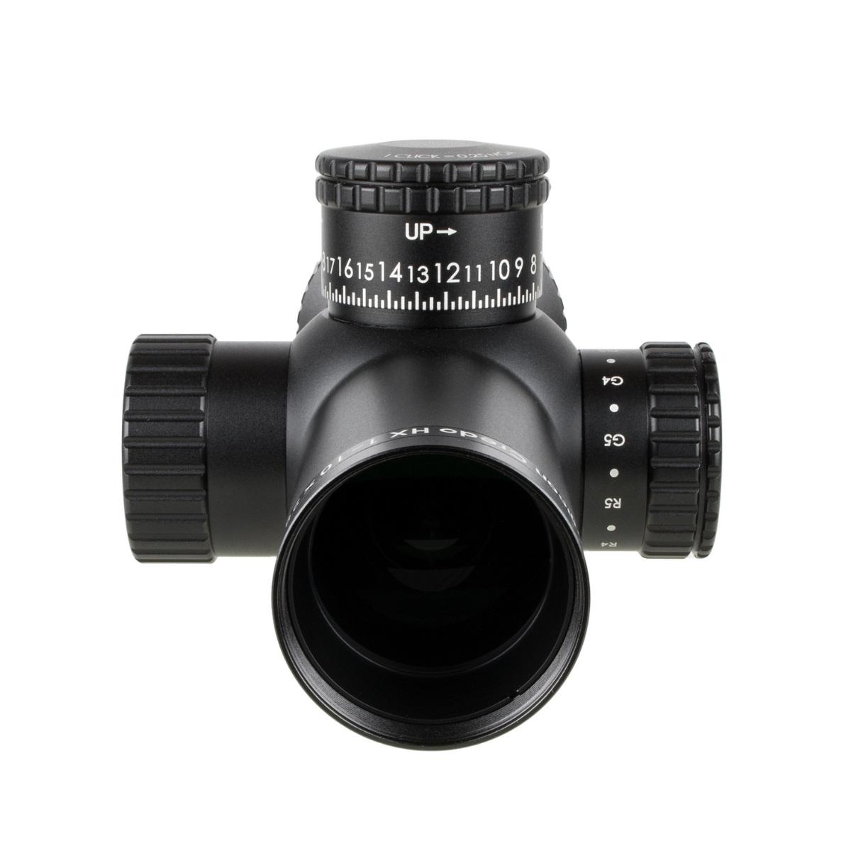 trijicon luneta credo 1 10 hx 1 10x28 moa seg cir tree ffp red green crhx1028 c 2900049