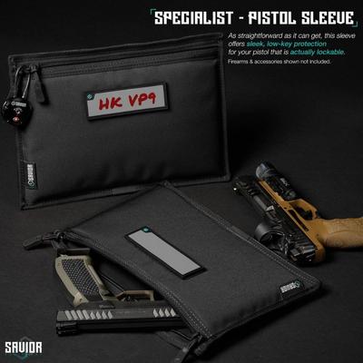 savior wkladka pistol sleeve do specialist range bag 3 pack czarna hc ra3gun spare 3pc bk