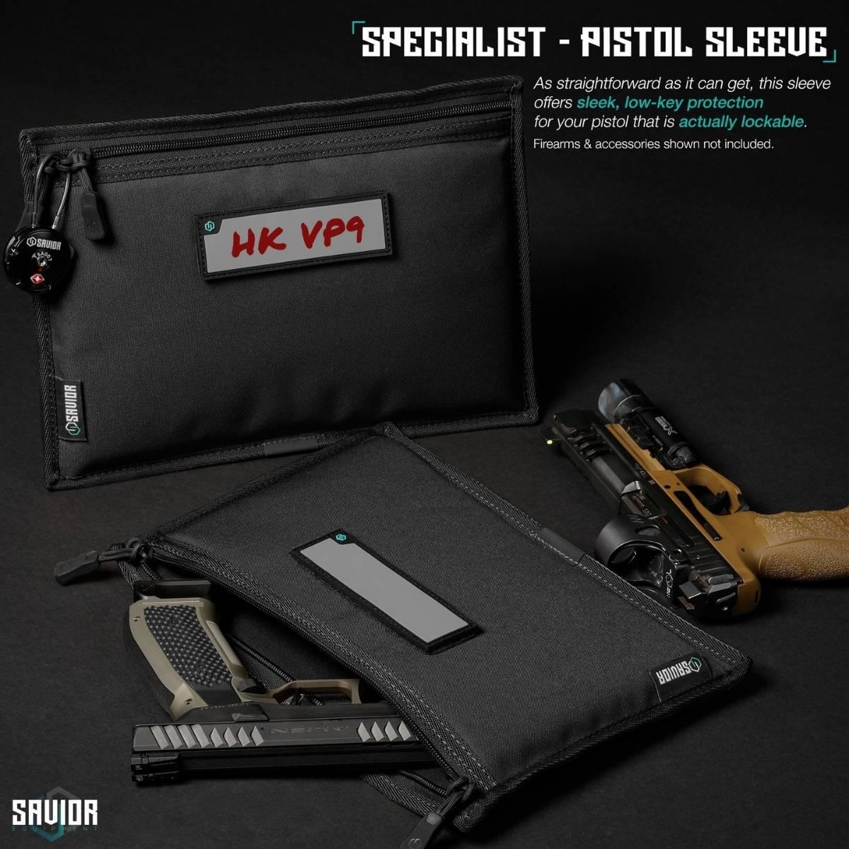 savior wkladka pistol sleeve do specialist range bag 3 pack czarna hc ra3gun spare 3pc bk