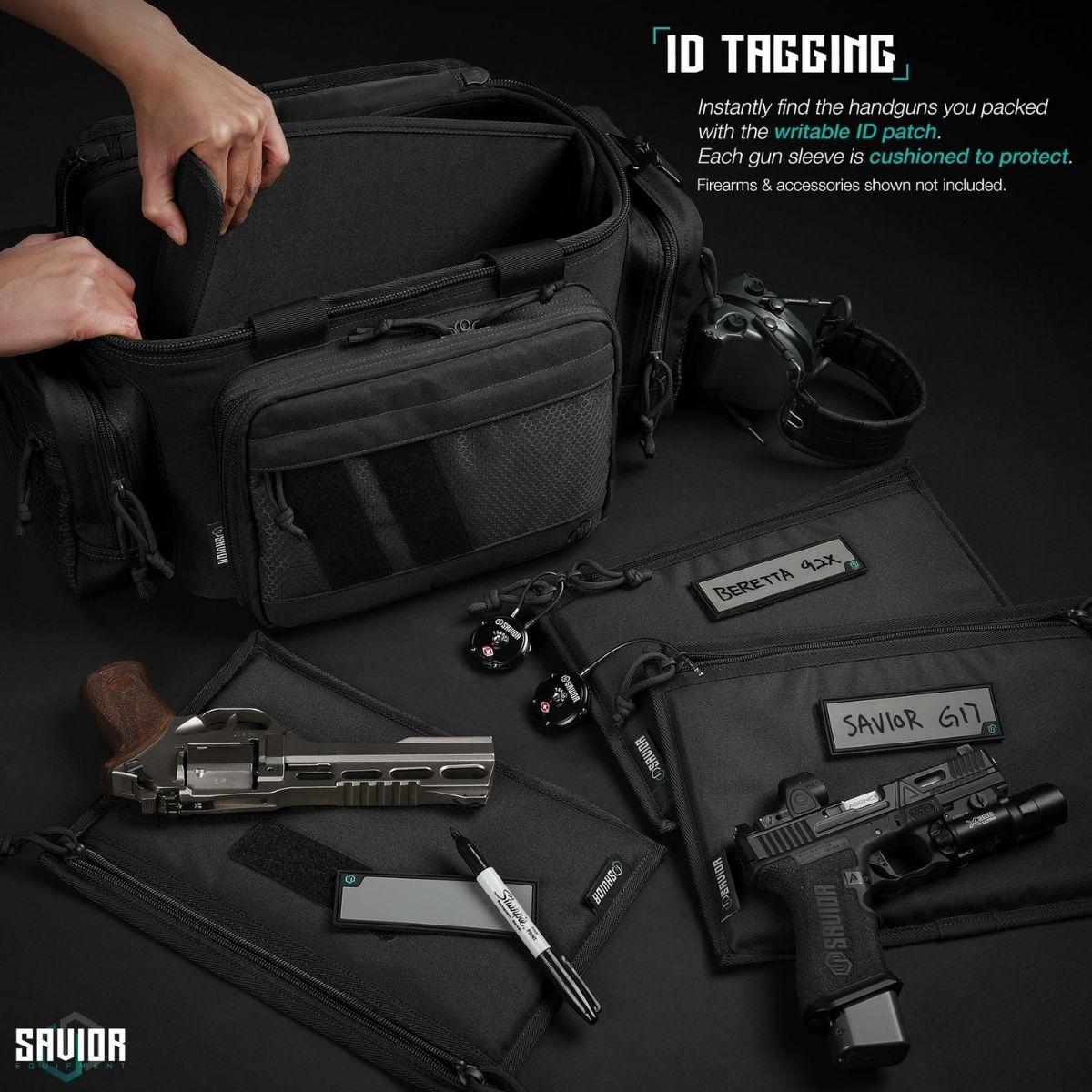 savior wkladka pistol sleeve do specialist range bag 3 pack czarna hc ra3gun spare 3pc bk