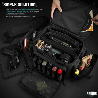 savior wkladka pistol sleeve do specialist range bag 3 pack czarna hc ra3gun spare 3pc bk