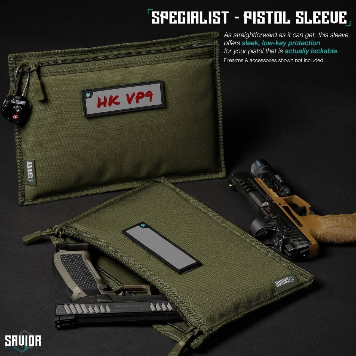 savior wkladka pistol sleeve do specialist range bag 3 pack zielona hc ra3gun spare 3pc og