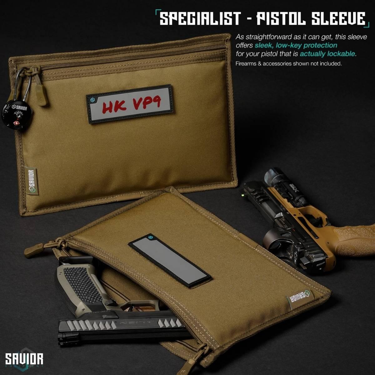 savior wkladka pistol sleeve do specialist range bag 3 pack tan hc ra3gun spare 3pc tn