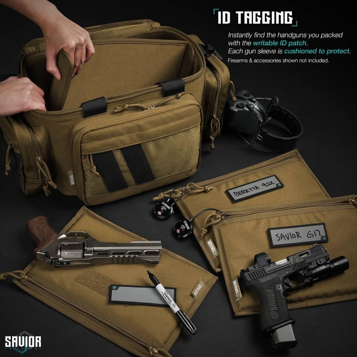 savior wkladka pistol sleeve do specialist range bag 3 pack tan hc ra3gun spare 3pc tn