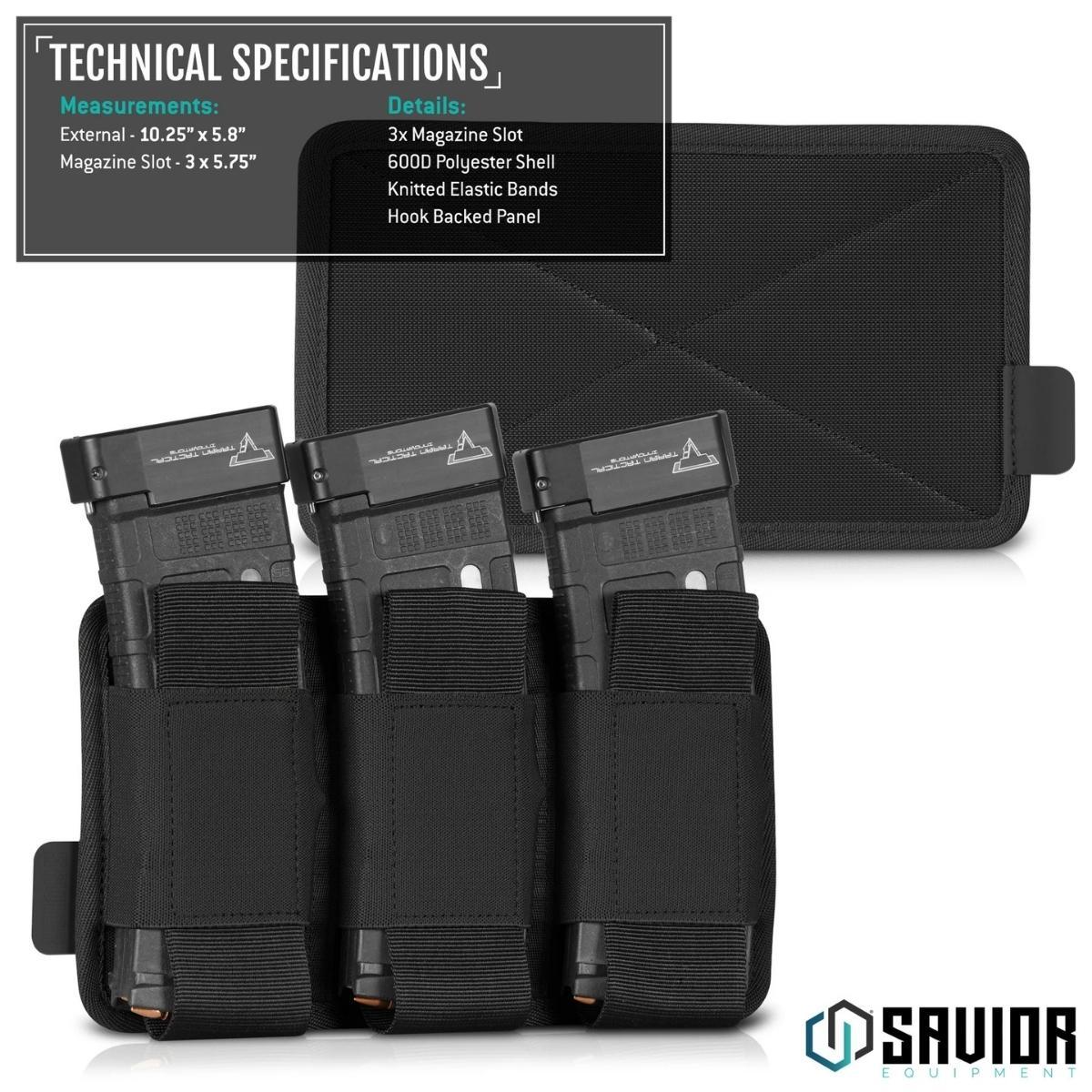 savior holder na magazynki ar 15 ak 47 3 sloty czarny mp tns rifxtpe bk