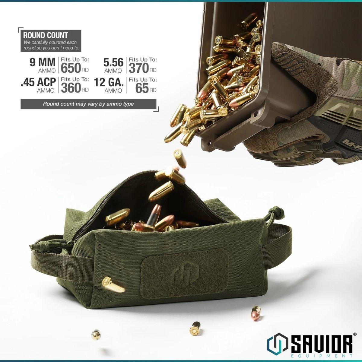 savior torba na amunicje loose sac soft ammo carrier 4 pack zielona sp amst 4p og