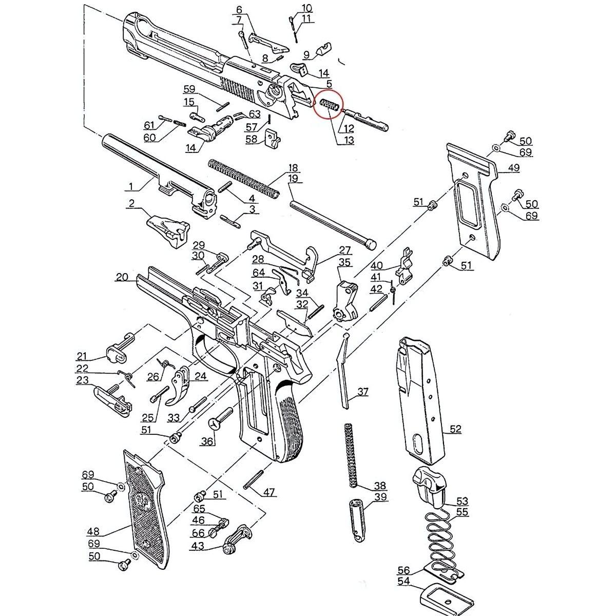 eemann tech sprezyna iglicy competition do beretta 92 96 98 et 241045