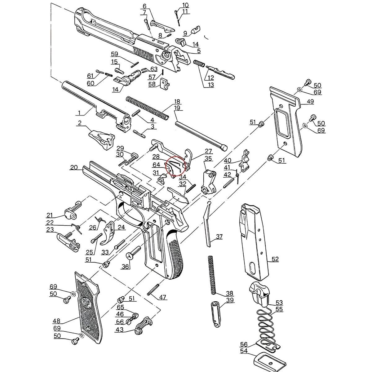 eemann tech sprezyna szyny spustowej competition do beretta 92 96 98 et 241047