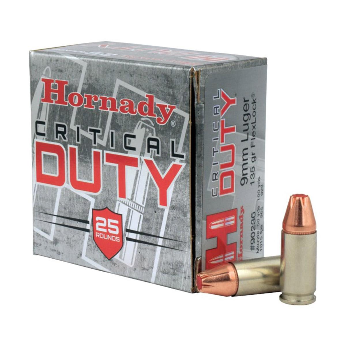 hornady p flexlock critical duty 9x19 135gr 8 75g 90226