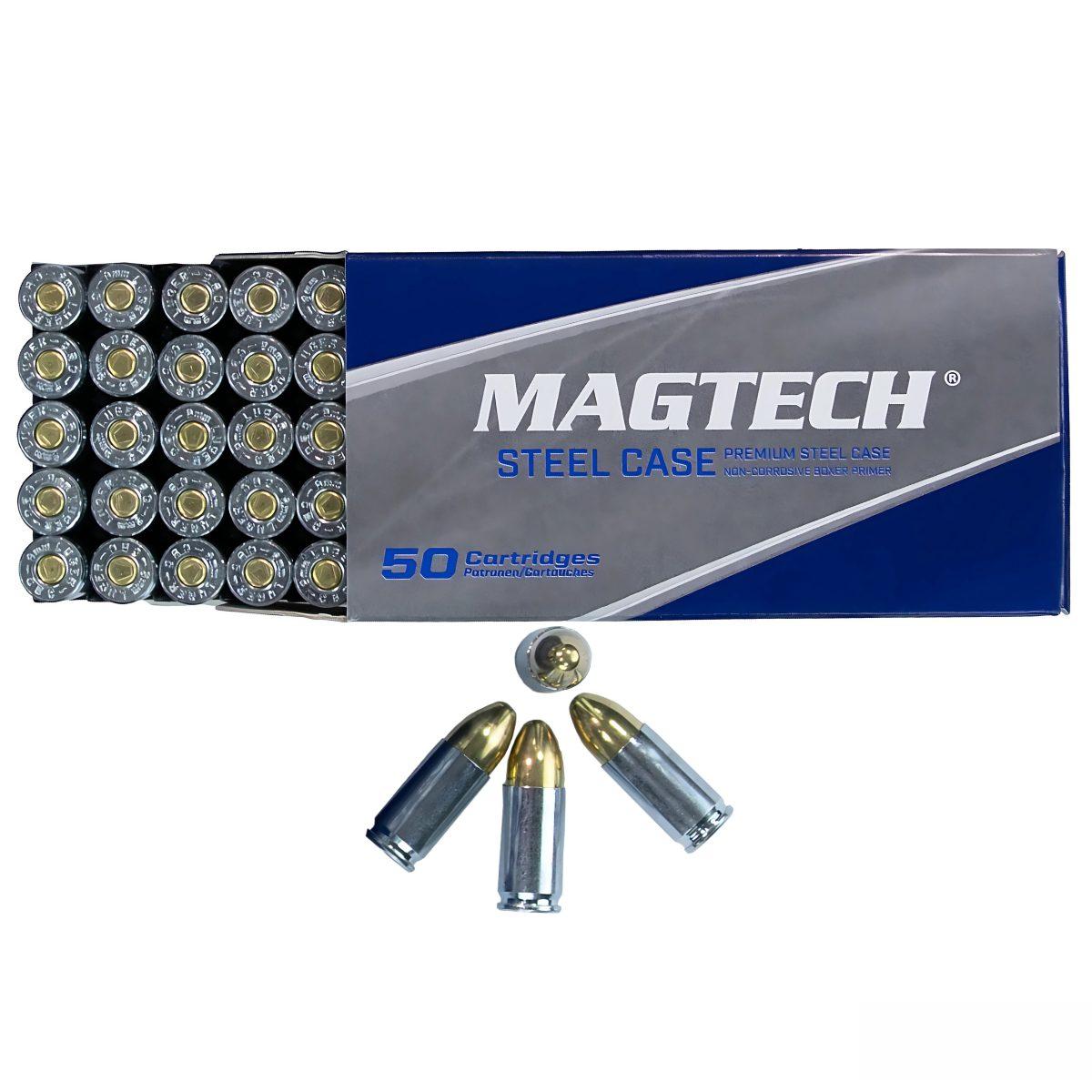 magtech 8g fmj steel case 9x19