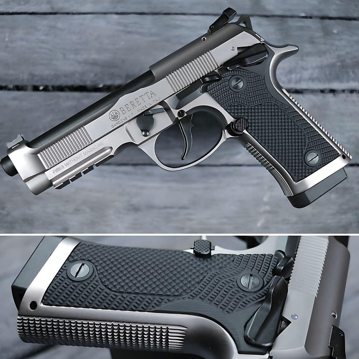 lok grips okladziny chwytu veloce do beretta 92x kolor gray black