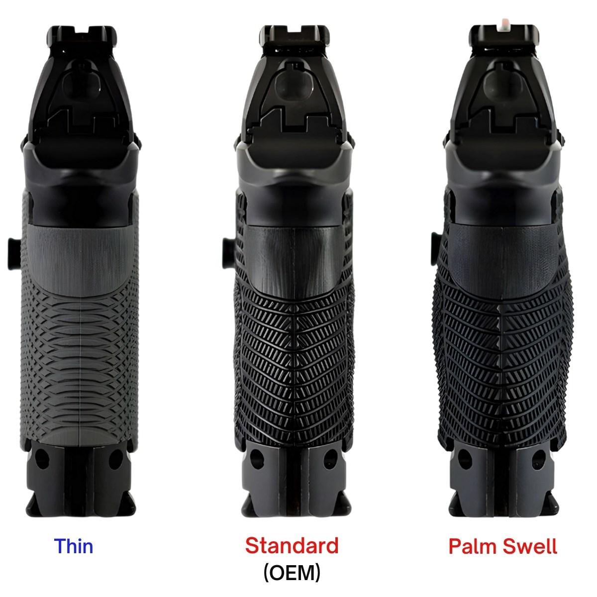 lok grips okladziny chwytu gridlok brass do walther q series sf