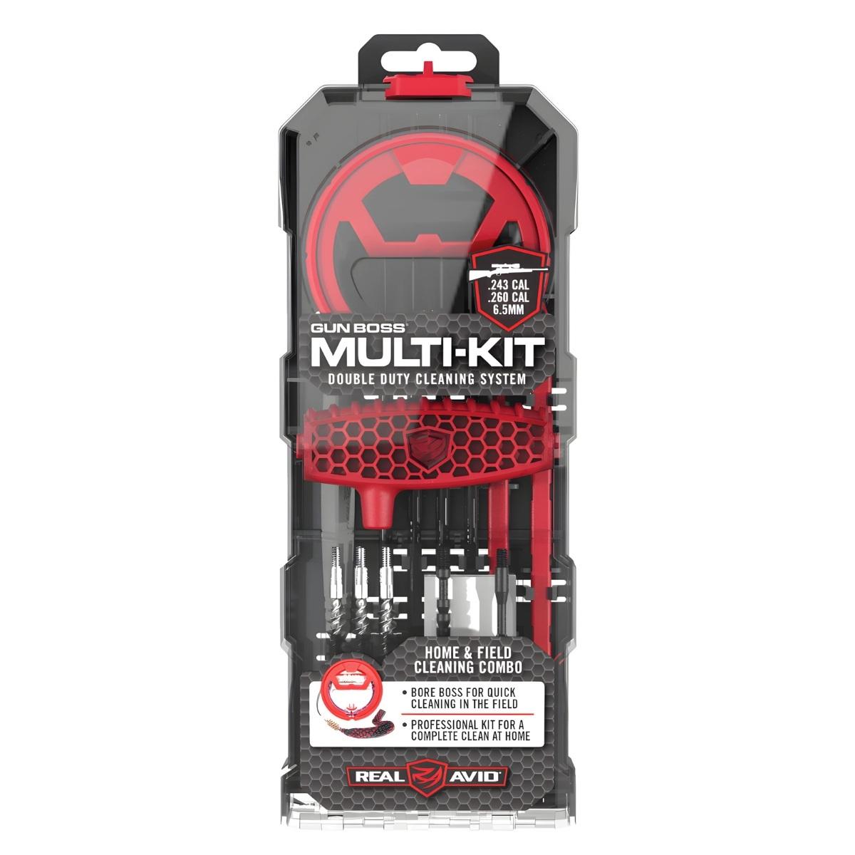 real avid zestaw do czyszczenia broni gun boss multi kit 243 260 6 5 mm avgbmk243