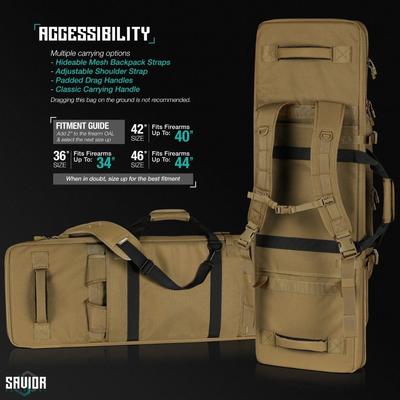savior torba double rifle bag specialist series 42 tan rb 4213dg ws tn