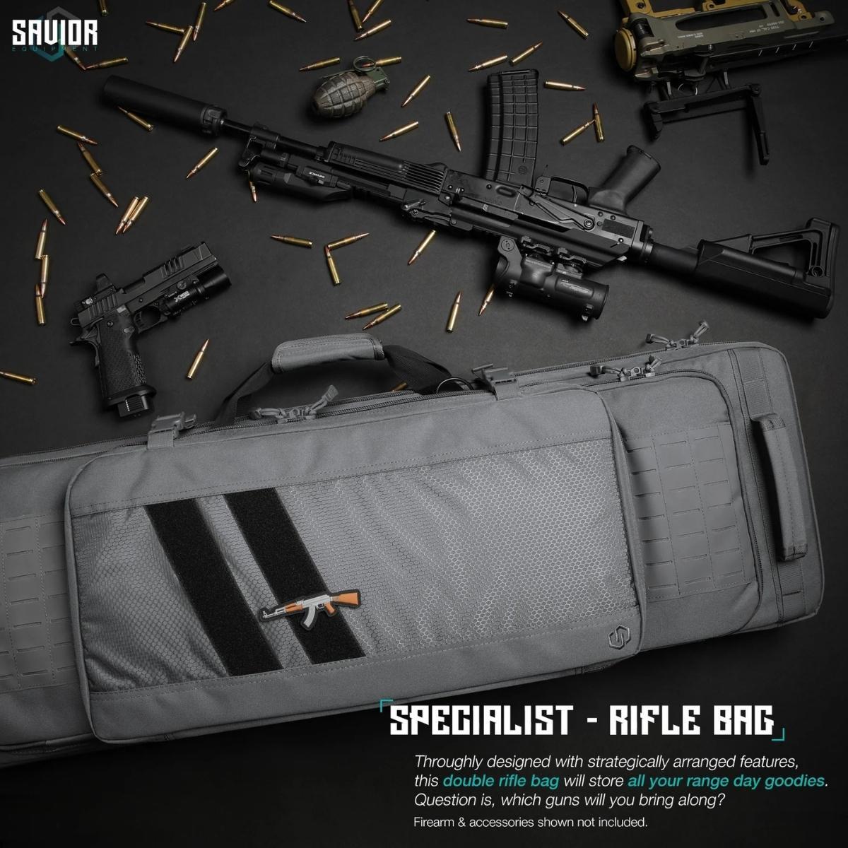 savior torba double rifle bag specialist series 46 szara rb 4613dg ws gs