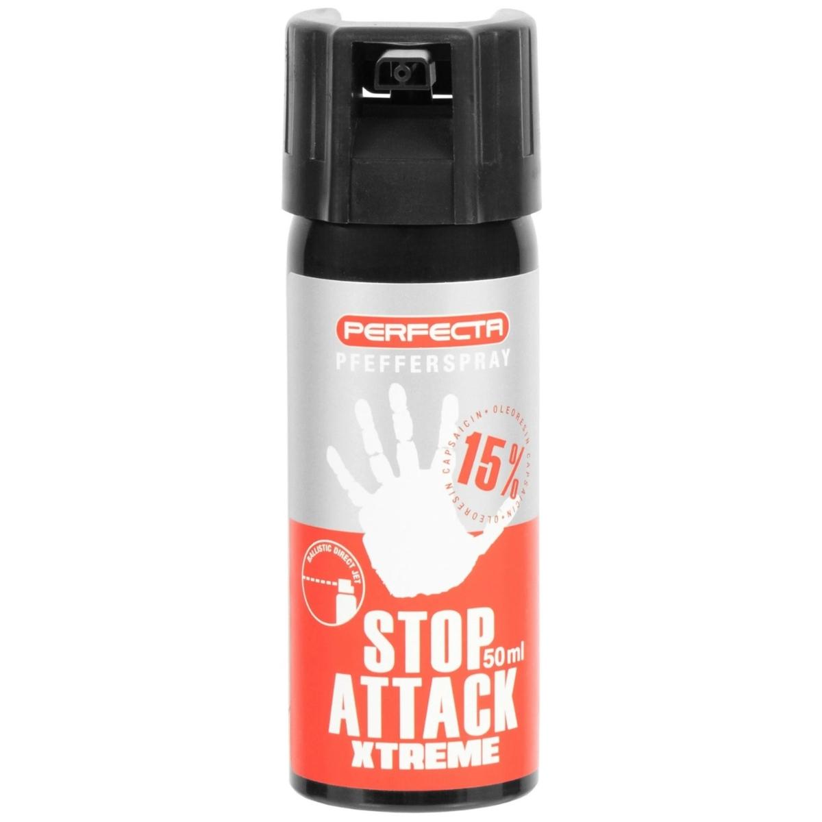 gaz pieprzowy perfecta stop attack xtreme 50 ml strumien