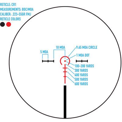 sightmark luneta citadel 1 10x24 cr1 sm13138cr1