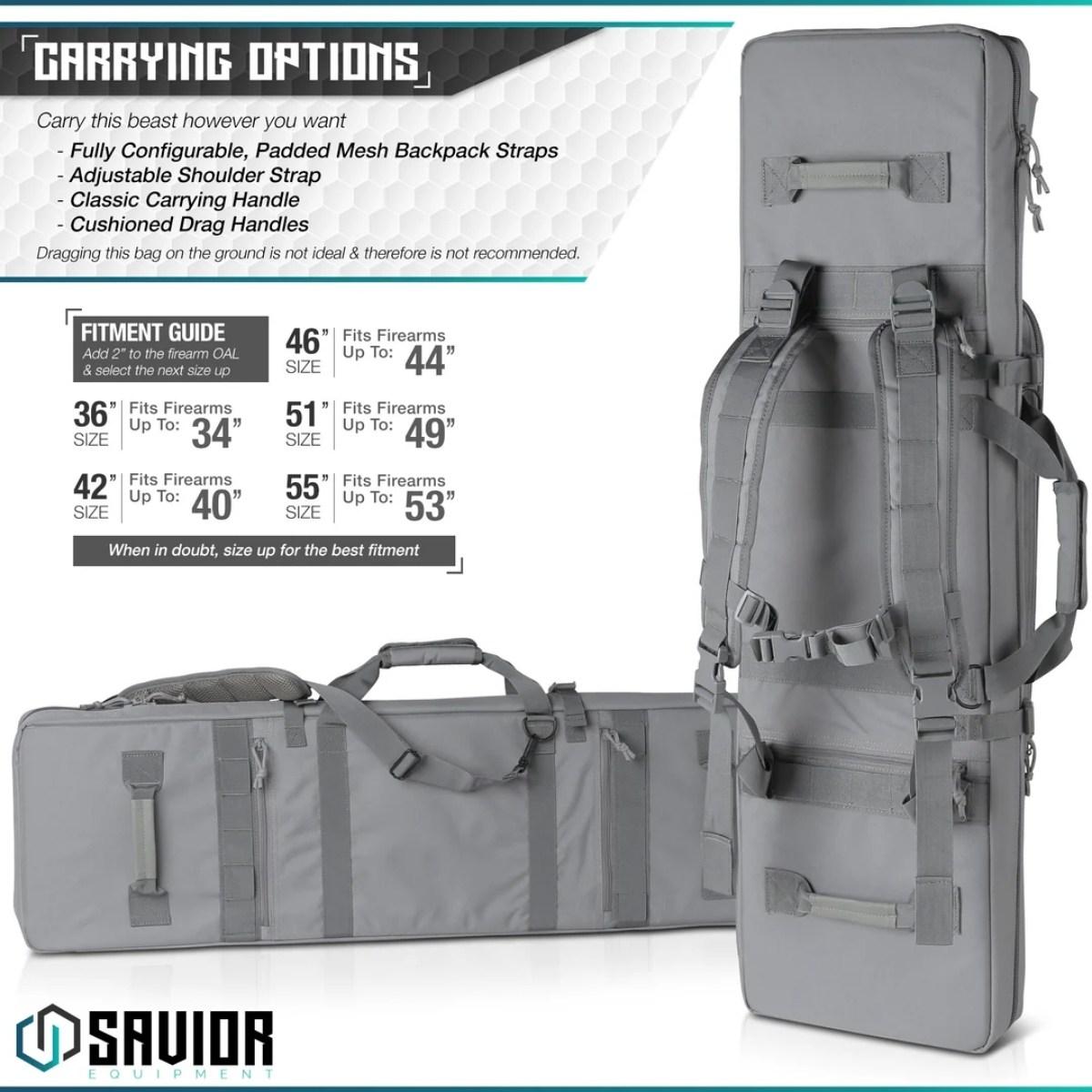 savior torba double rifle bag urban warfare 36 szara rb 3612dg ver2 gs