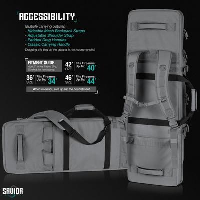 savior torba double rifle bag specialist series 42 szara rb 4213dg ws gs