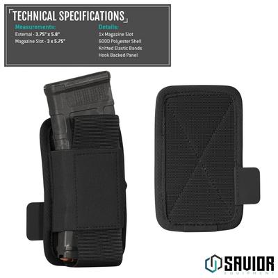 savior holder na magazynki ar 15 ak 47 1 slot czarny mp tns rifx1 bk