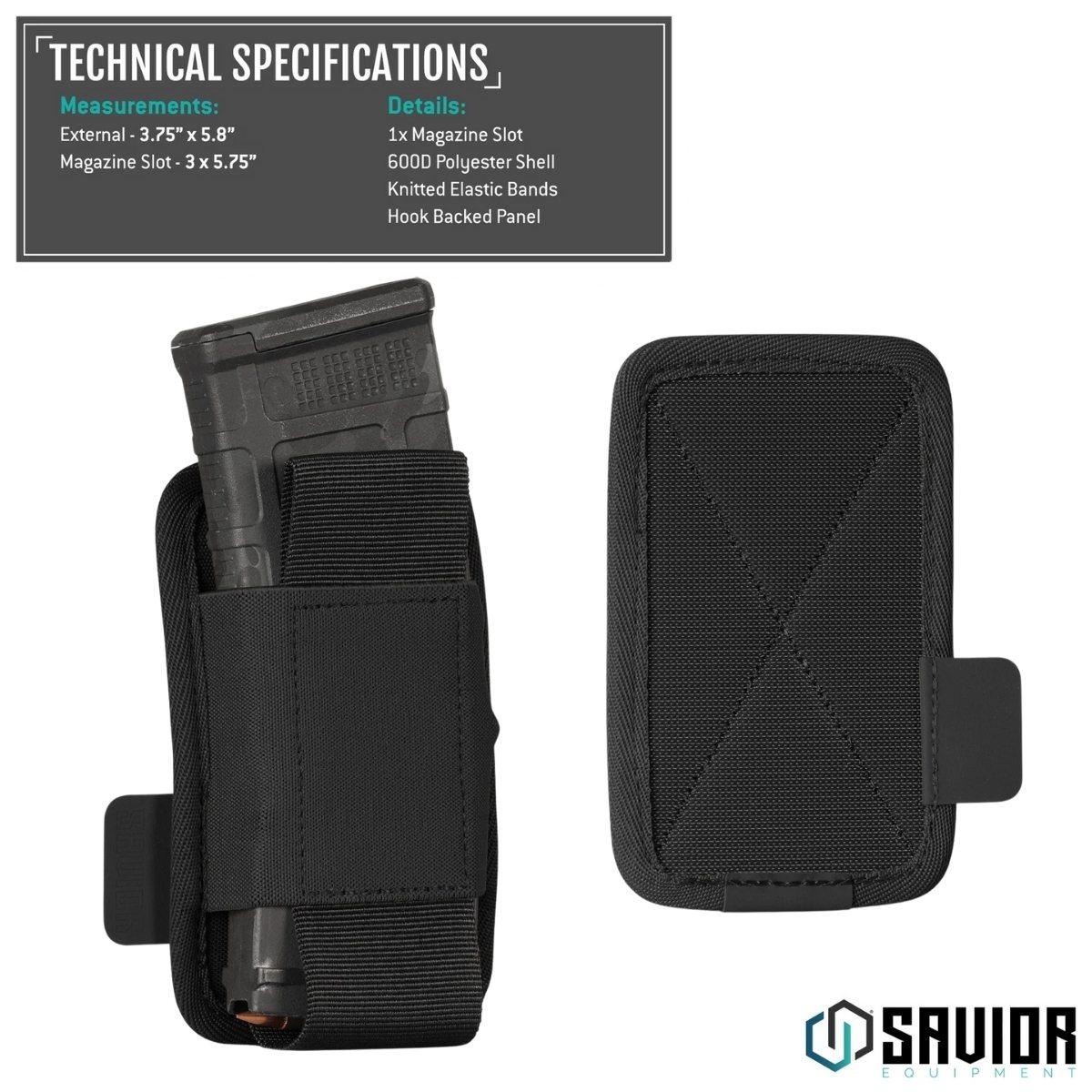 savior holder na magazynki ar 15 ak 47 1 slot czarny mp tns rifx1 bk
