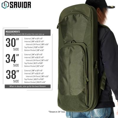 savior plecak single rifle bag specialist series covert 38 zielony rb sgsport38 ws og
