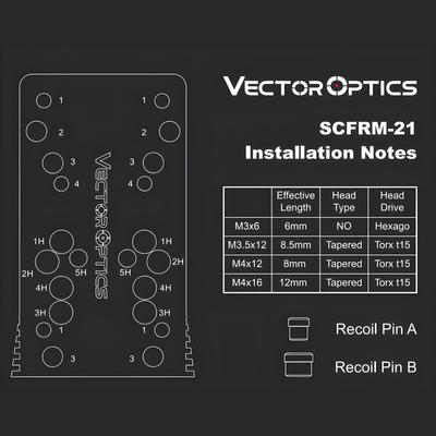 vector optics plytka montazowa do cz shadow 2 sp 01 p 10c uniwersalna scfrm 21