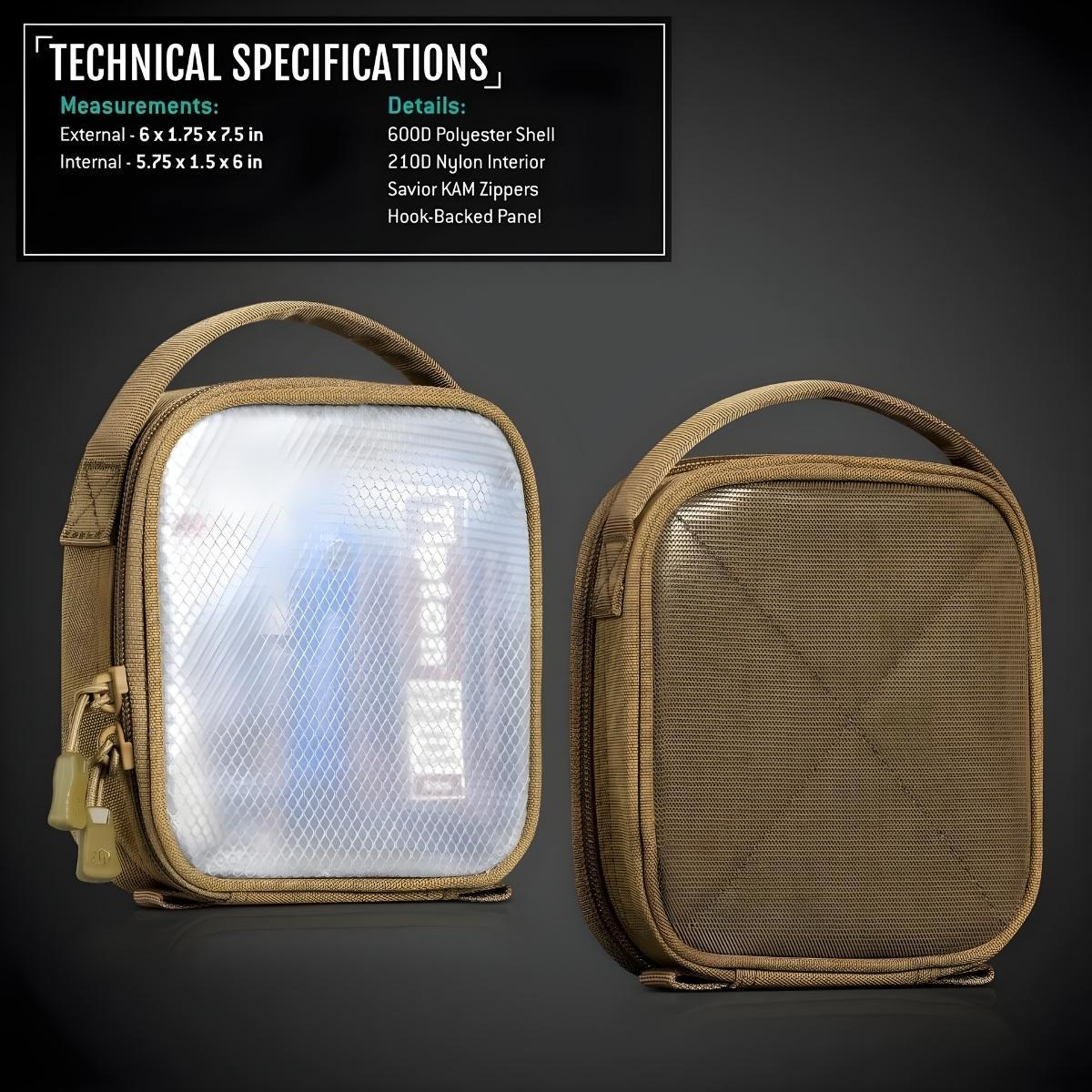 savior pouch core 6x6 2 pack tan sp core6x6 2p tn