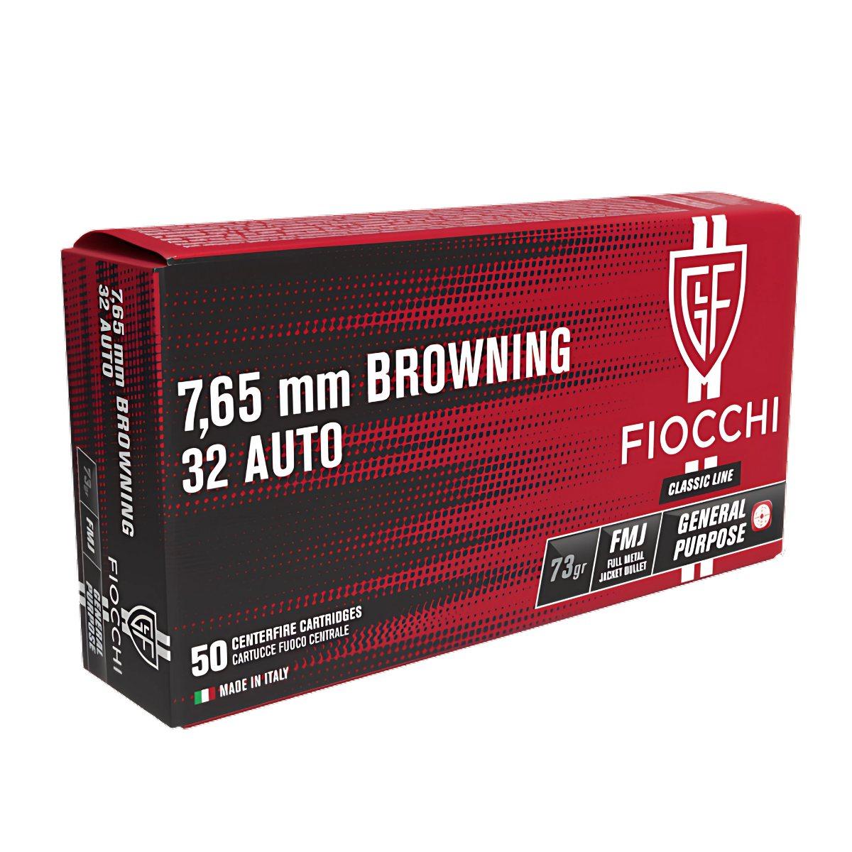 fiocchi 32 acp 7 65 browning 4 73g fmj