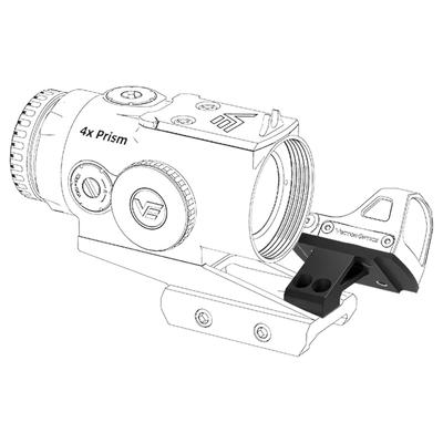 vector optics montaz boczny kolimatora rms picatinny czarny scpsm c01