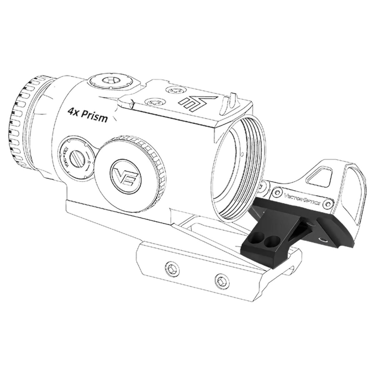 vector optics montaz boczny kolimatora rms picatinny czarny scpsm c01