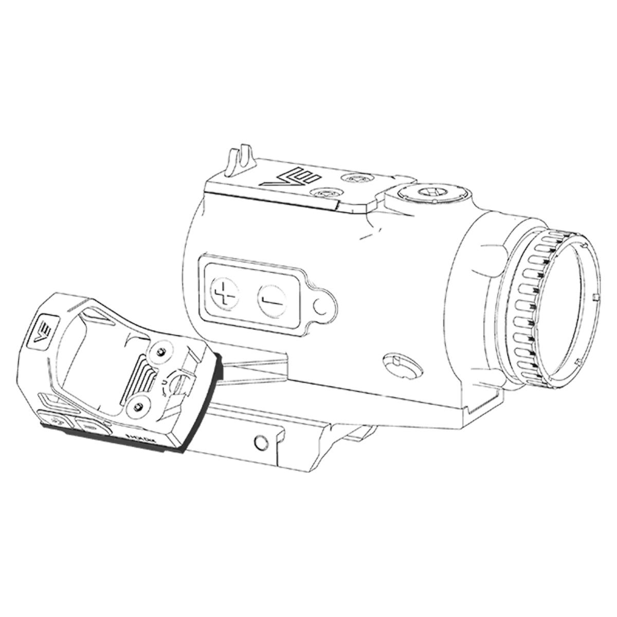 vector optics montaz boczny kolimatora rms picatinny czarny scpsm c01