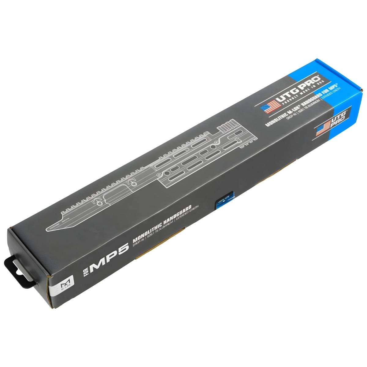 utg pro loze przednie dla mp5 monolithic m lok aluminium czarne mtu055ssme