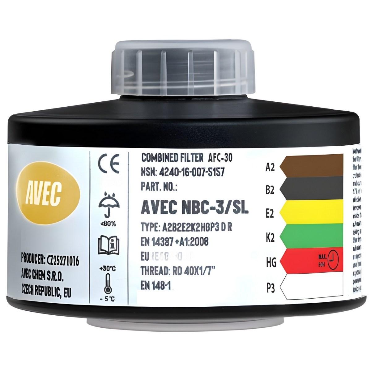 filtr do maski przeciwgazowej cbrn nbc 3 sl abek2hg p3