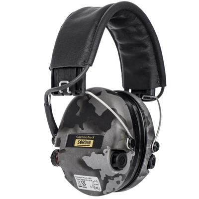 sordin sluchawki aktywne supreme pro x led czarna skorzana opaska wkl zelowe night camo sor75302 x l 15 s