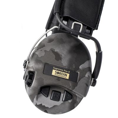 sordin sluchawki aktywne supreme pro x led czarna skorzana opaska wkl zelowe night camo sor75302 x l 15 s