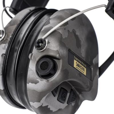 sordin sluchawki aktywne supreme pro x led czarna skorzana opaska wkl zelowe night camo sor75302 x l 15 s