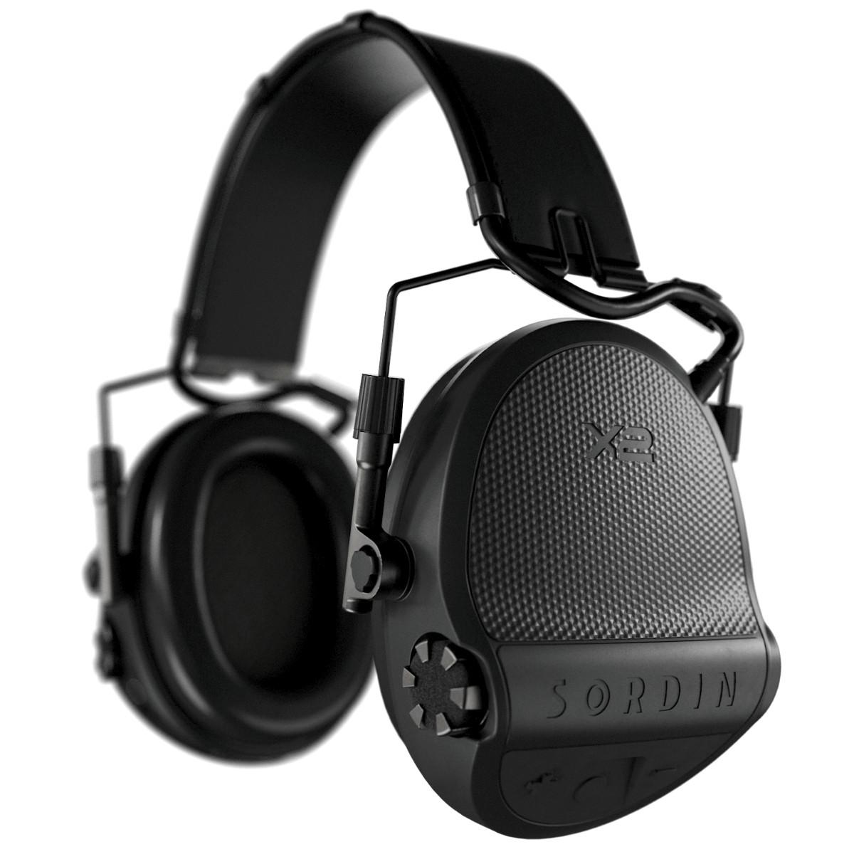 sordin sluchawki aktywne supreme x2 czarna skorzana opaska wkl zelowe czarne 301004 10g