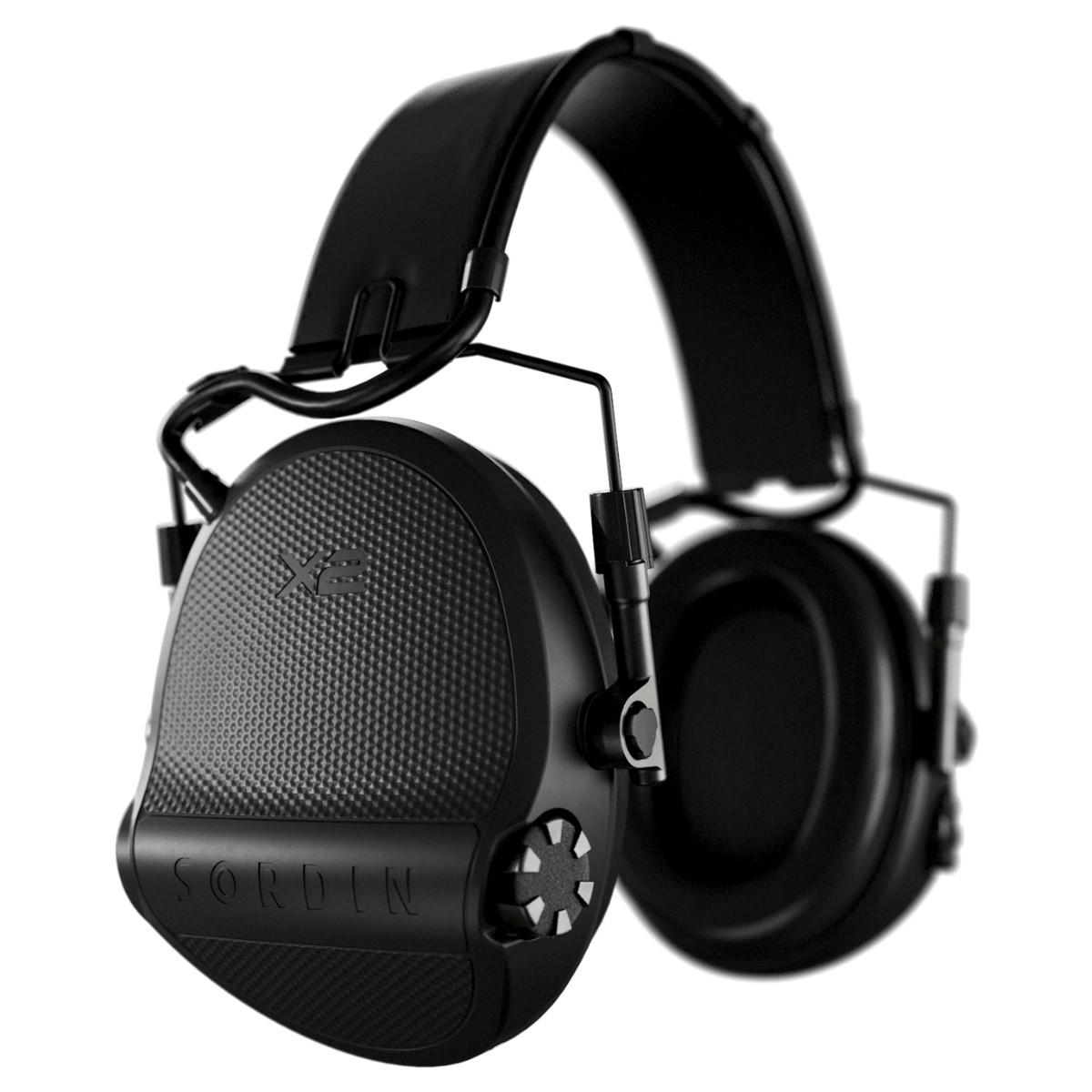 sordin sluchawki aktywne supreme x2 czarna skorzana opaska wkl zelowe czarne 301004 10g