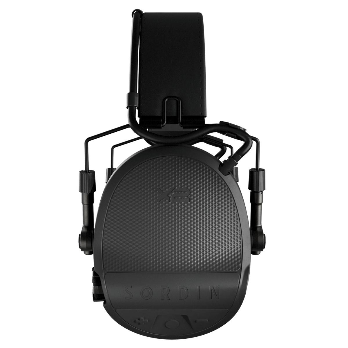 sordin sluchawki aktywne supreme x2 czarna skorzana opaska wkl zelowe czarne 301004 10g