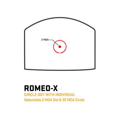 sig sauer kolimator romeo x pro enclosed fde circle dot sorx1302