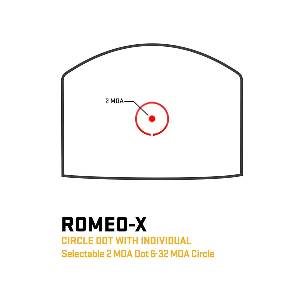 sig sauer kolimator romeo x pro enclosed fde circle dot sorx1302